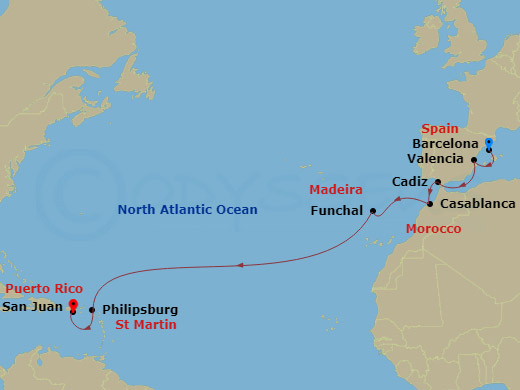 14-night West Indies To Iberia Cruise