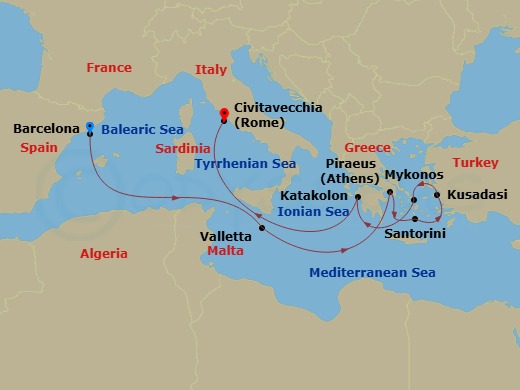 10-night Greek Isles & Turkey Cruise