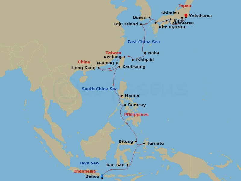 28-night Southeast Asia & Japan's Spring Flowers Cruise
