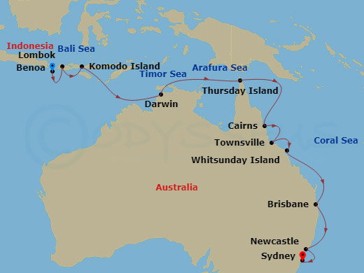 17-night Komodo & the Australian Coast Cruise