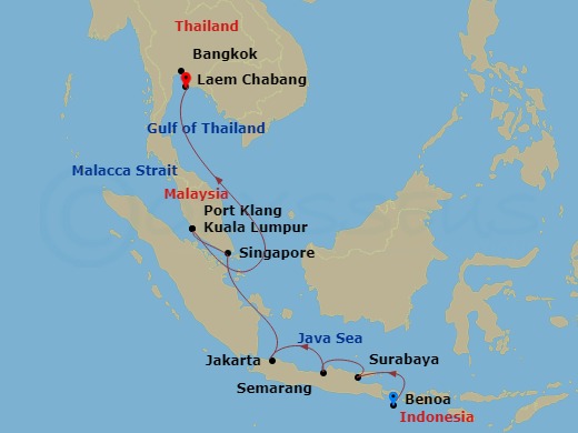 12-night Bangkok, Bali & Beyond Cruise