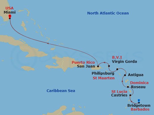 9-Night Caribbean Journey Voyage