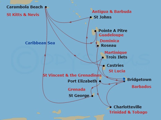 14-Day Caribbean Harbors In Depth