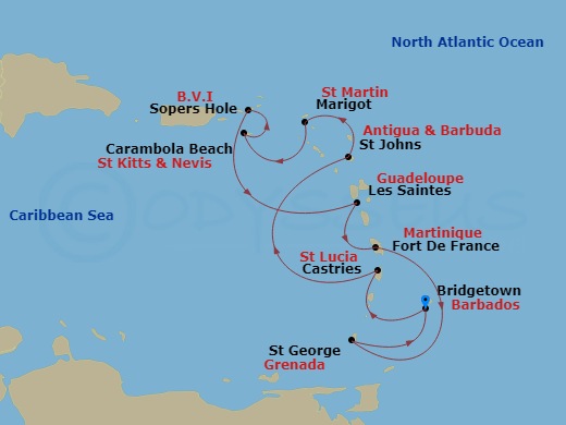 11-night Lesser Antilles Isles Cruise