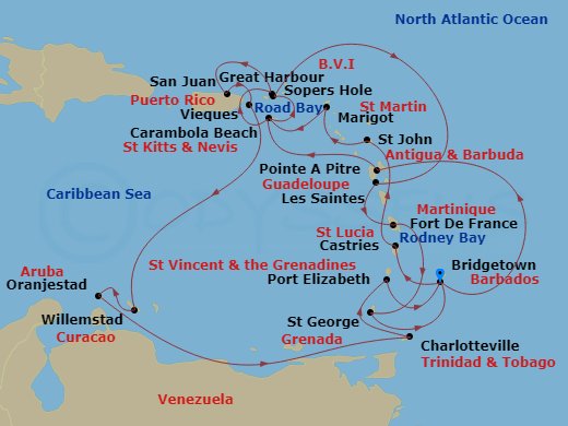 25-night Captivating Antillean Treasures Cruise