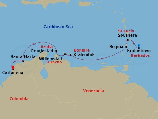 9-night Southern Caribbean Cruise