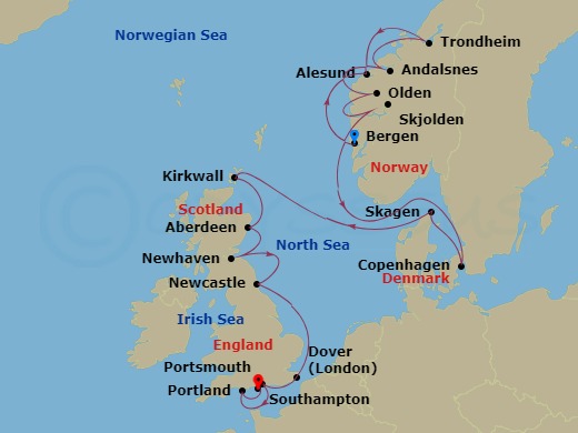 18-night Northern Europe Cruise