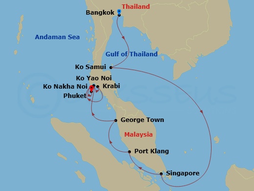 11-night Tantalizing Thailand & Sparkling Singapore Cruise