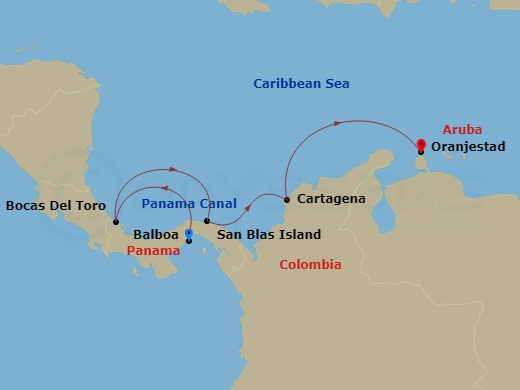 7-night Panama Canal, Cartagena, San Blas Islands, and More Cruise