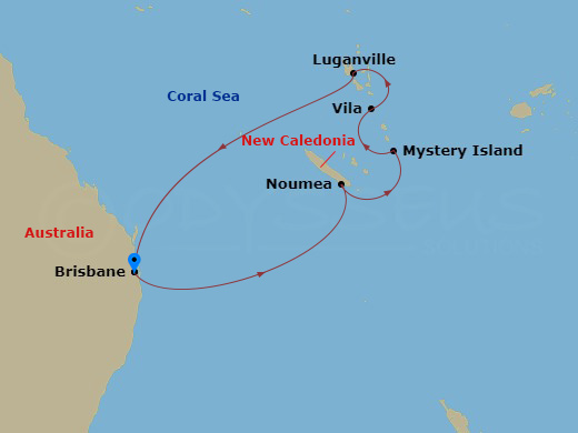 9-night South Pacific Holiday Cruise