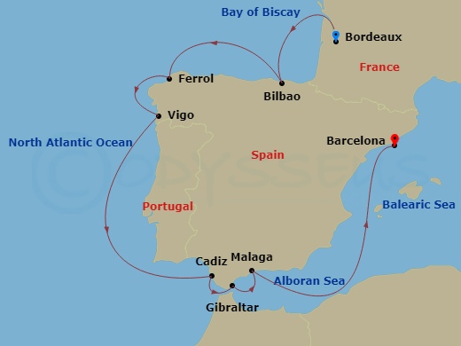 11-night Comprehensive Spain Cruise