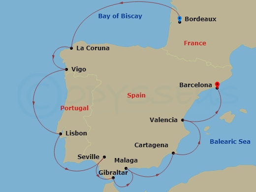 13-Night Spain Intensive Voyage