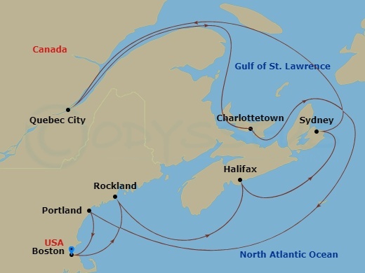 11-night Boston, Maine & Canada Cruise