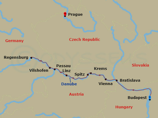 7-night Magna On The Danube With 2-Nights Budapest Pre-Cruise, 3-nights Prague Post-Cruise Cruise/Land Package