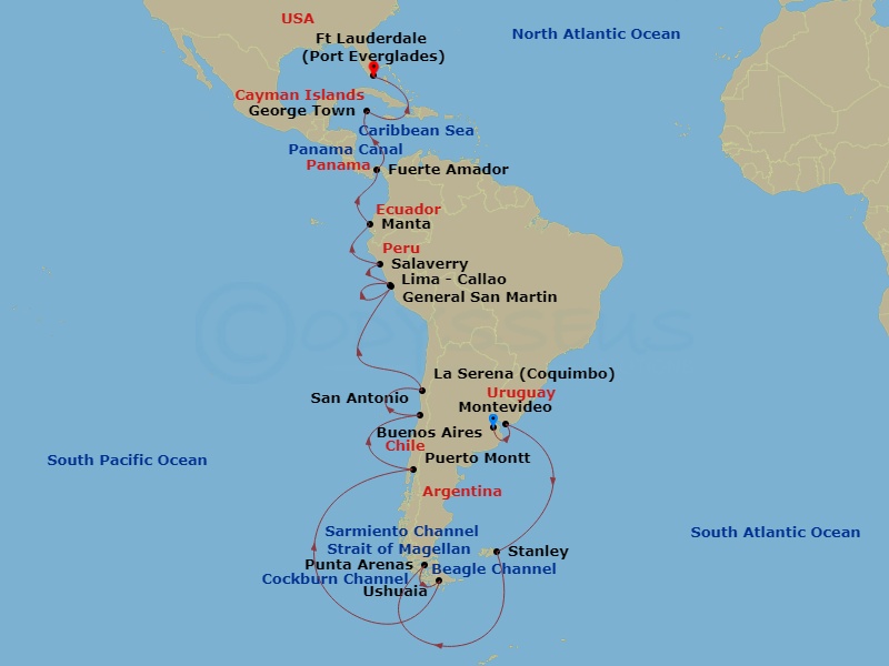 31-night South America, Inca & Panama Canal Discovery Cruise