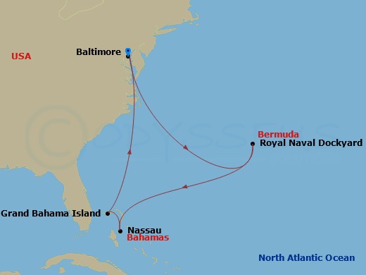 9-night Bermuda & Bahamas Cruise