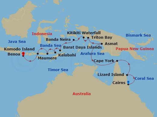 15-night Tropical Odyssey Between North East Australia And Indonesia Cruise