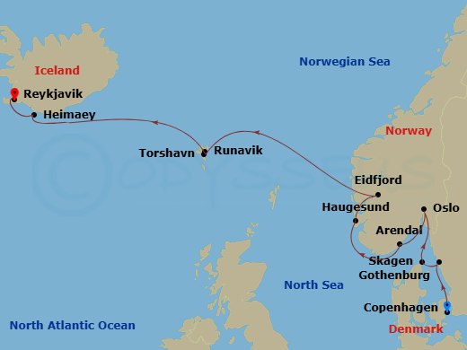 12-night Scandinavia Voyage: Norway, Iceland & Faroe Islands