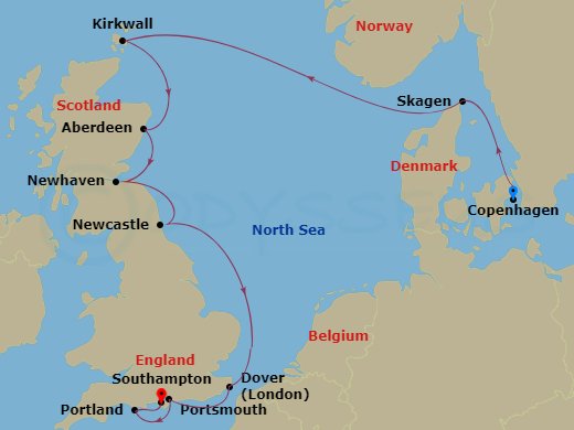 11-night Scandinavia and British Isles Cruise