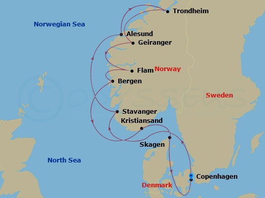 10-night Norwegian Fjords Cruise