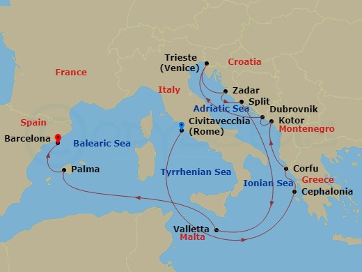 14-night Italy And Adriatic Cruise