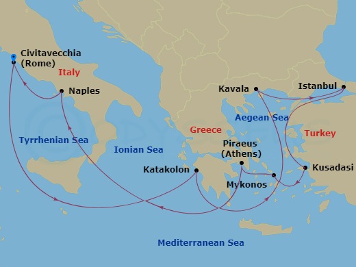 12-night Greek Isles, Turkey & Italy Cruise
