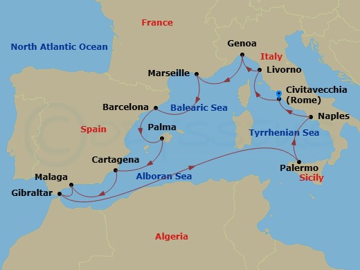 14-night Mediterranean with Total Solar Eclipse Cruise