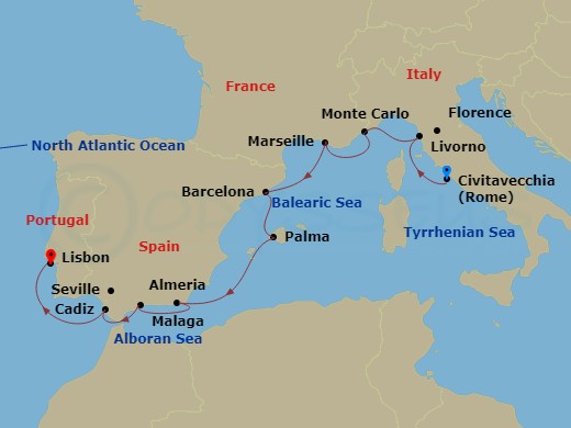 10-night Gems of Occidental Europe Voyage