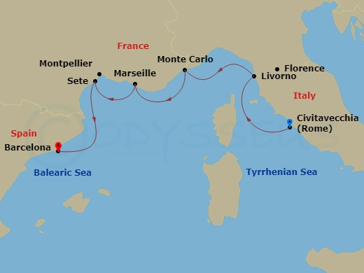 7-night Iconic Western Mediterranean Cruise