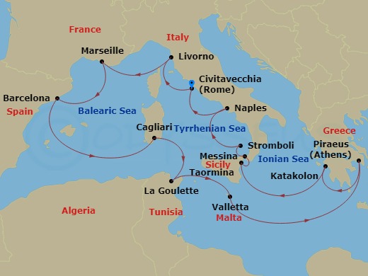 14-night Ultimate Mediterranean Explorer Cruise