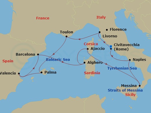 14-night Italy, France And Spain Cruise