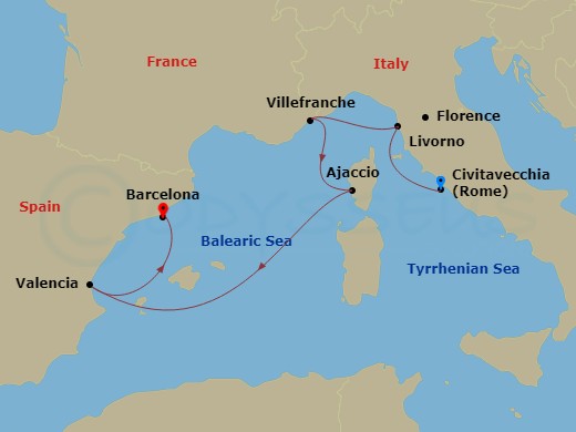 7-night Italy, France And Spain Cruise