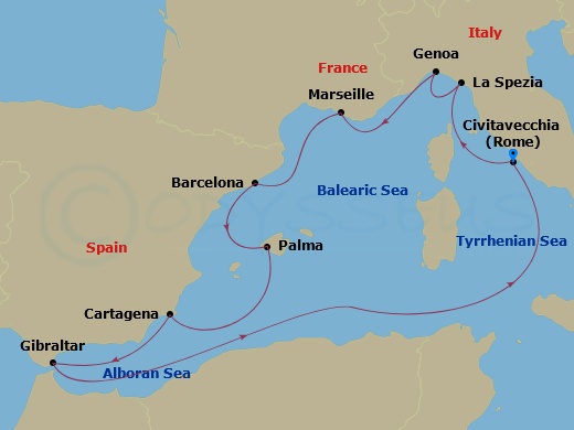 10-night Grand Western Mediterranean Cruise