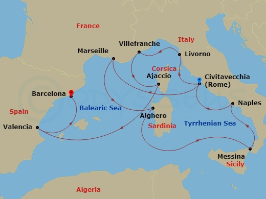 14-night Italy, France And Spain Cruise