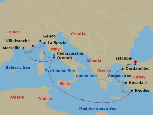 14-night Mediterranean & Turkey Cruise