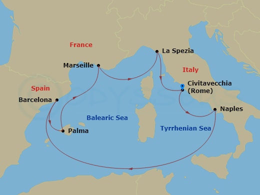 7 Night Western Mediterranean Cruise