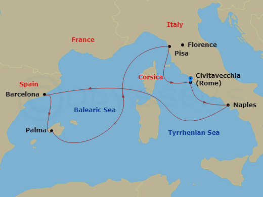 7-night Spain, France & Italy Cruise
