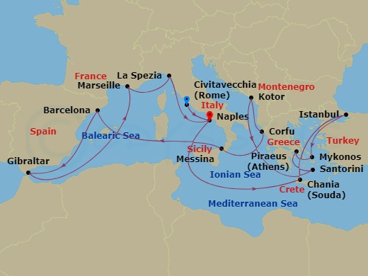 21-night The Best Of The Mediterranean Cruise