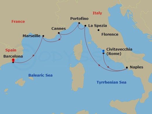 9-night Italian Riviera & France Cruise