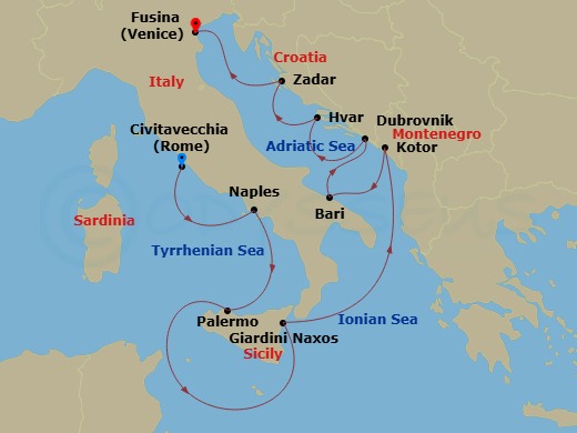 10-night Mediterranean Cruise