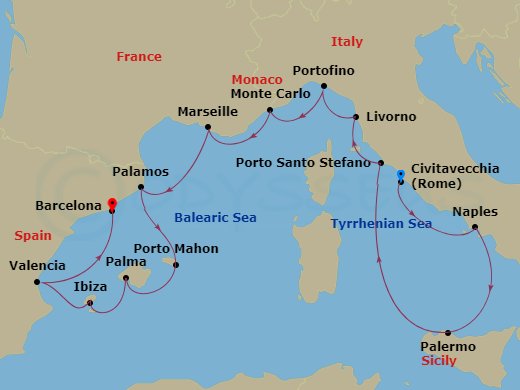 15-night Mediterranean Cruise