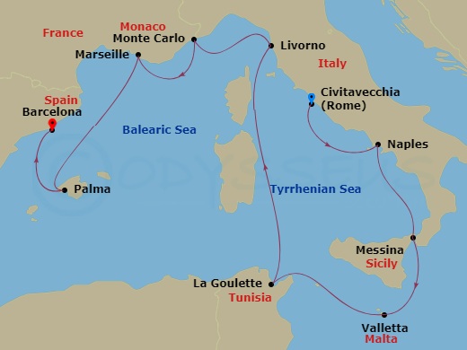 10-night Autumnal Mediterranean Voyage