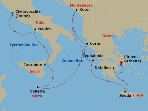 10-night Malta, Sicily & Aegean Jewels: Naples & Hidden Gems Cruise