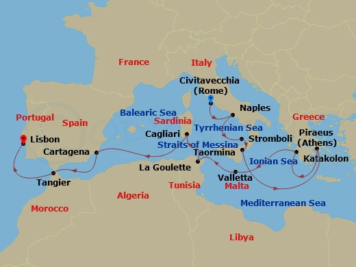 14-Day Traversing The Mediterranean: Barcelona Overnight