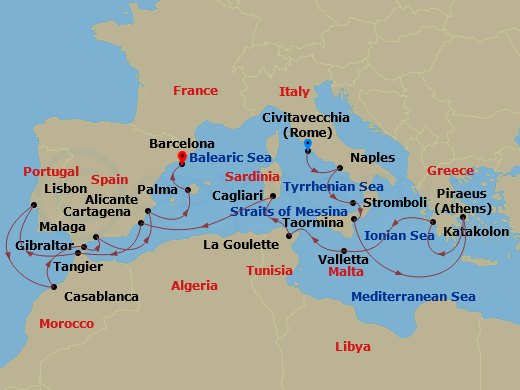 21-Day Western Mediterranean: Barcelona & Mallorca