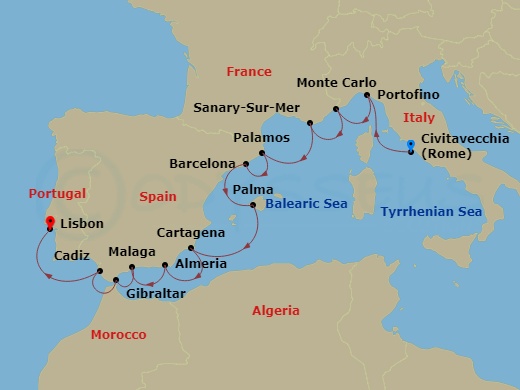 13-night Star Collector: Enchantment Of The Western Med Cruise