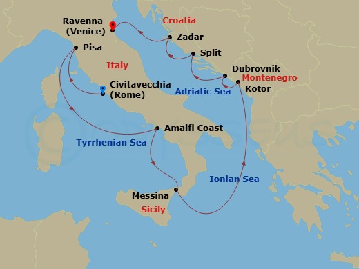 11-night Best Of Italy & Croatia Cruise