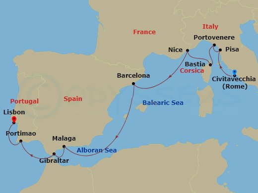 12-night Spring Mediterranean & Grand Prix Voyage