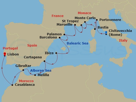 14-Day Iberia & The Mediterranean