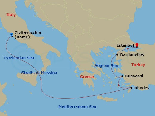 7-night Mediterranean & Turkey Cruise